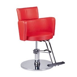 Fotel fryzjerski LUIGI BR-3927, czerwony, ergonomiczny